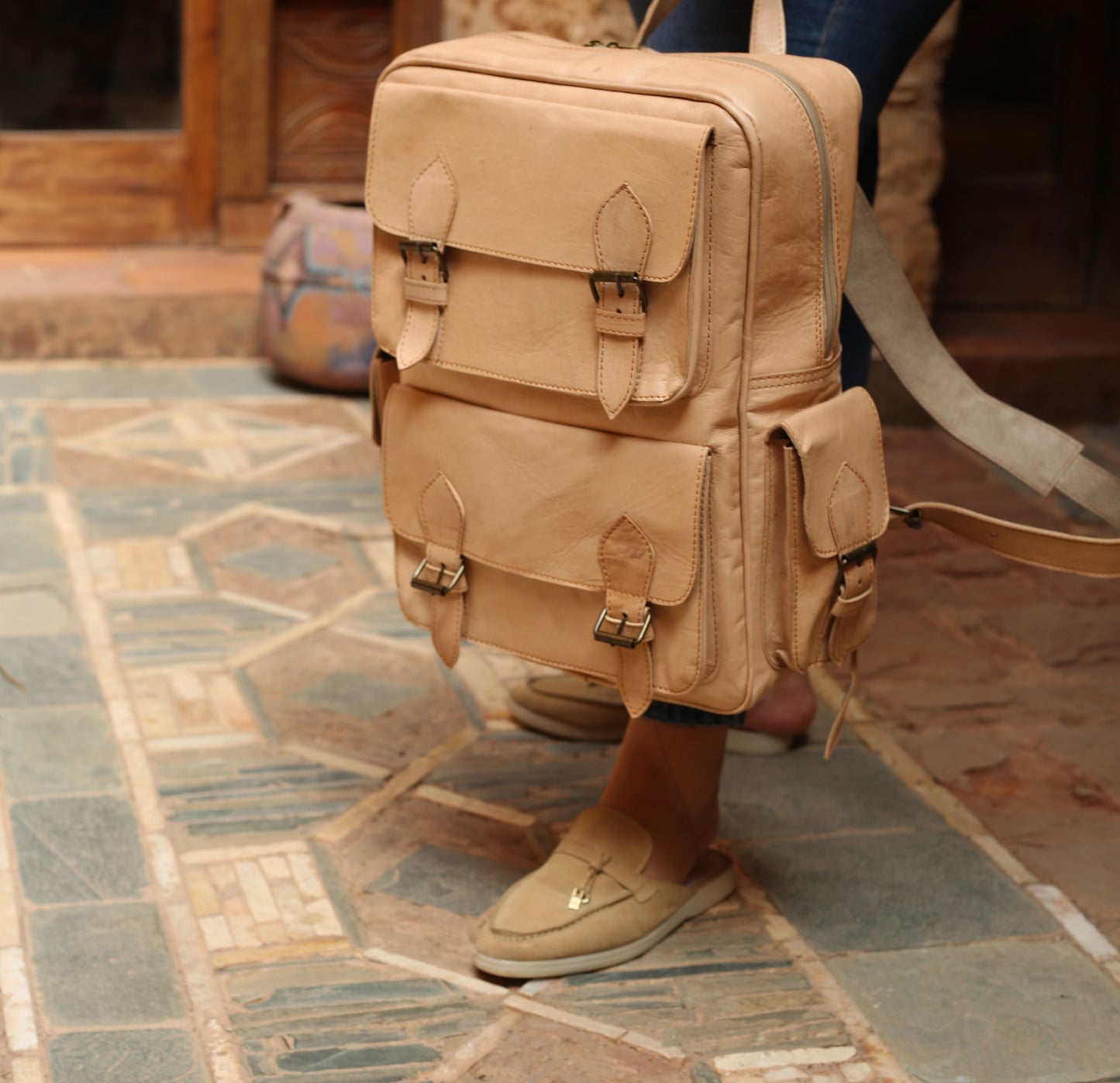 Handcrafted Leather Backpack