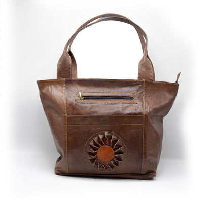 Brown Leather Tote Bag