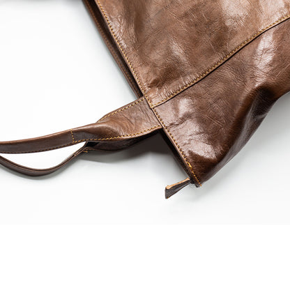 Brown Leather Tote Bag