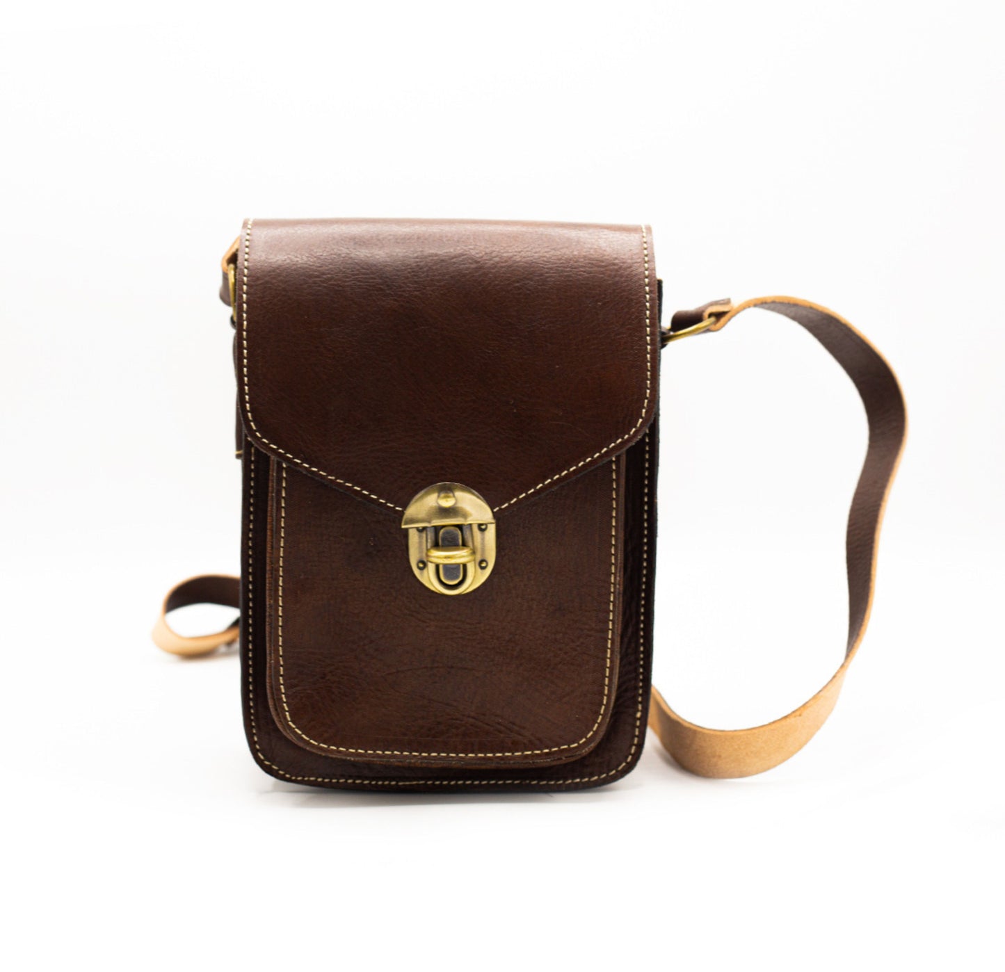 Brown Leather Crossbody Bag