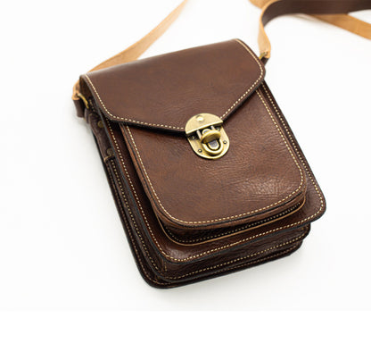 Brown Leather Crossbody Bag