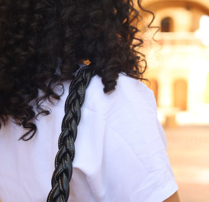 Black Leather Hobo Bag