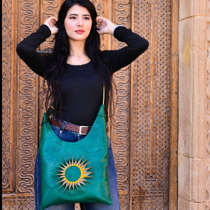 Handcrafted Moroccan Leather Shoulder B