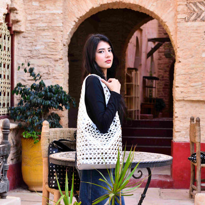 Studded PU Leather Shoulder Bag ,Bold Sleek and Confident