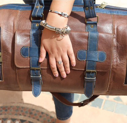 Brown Leather Travel Bag