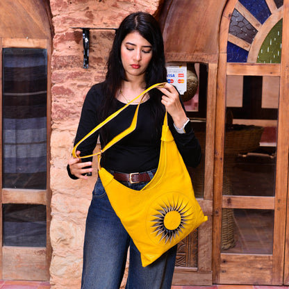 Handcrafted Moroccan Leather Shoulder B