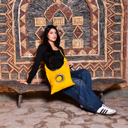 Handcrafted Moroccan Leather Shoulder B