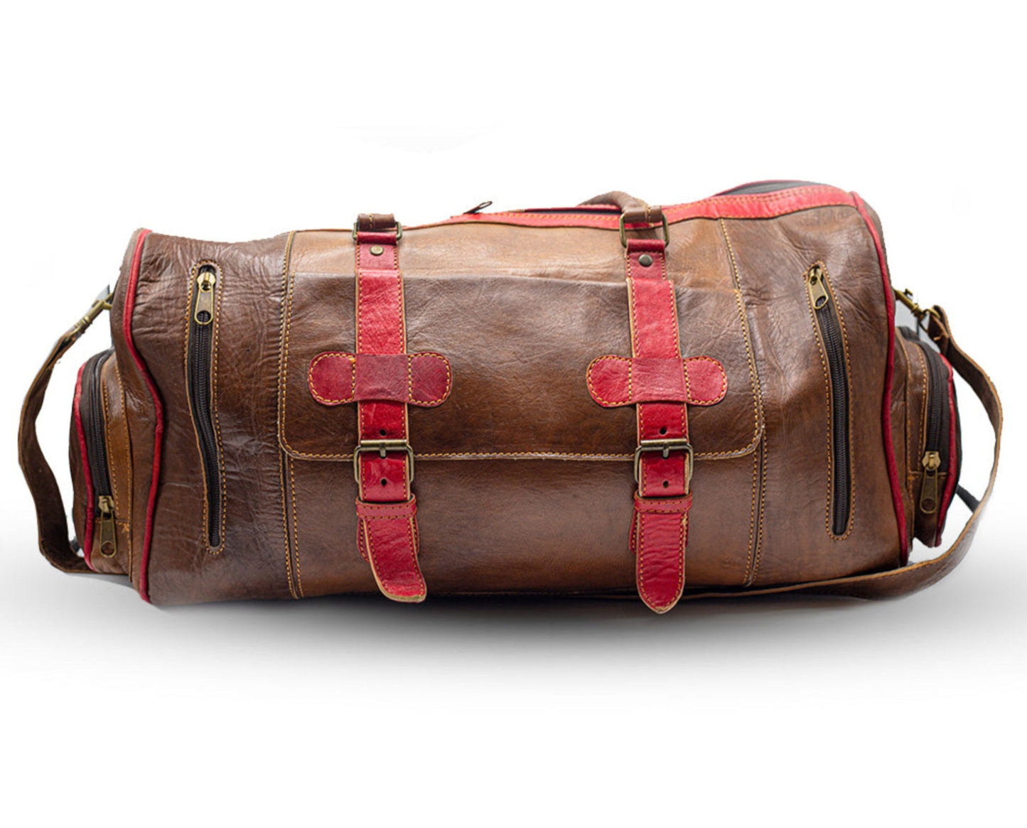 Brown Leather Travel Bag