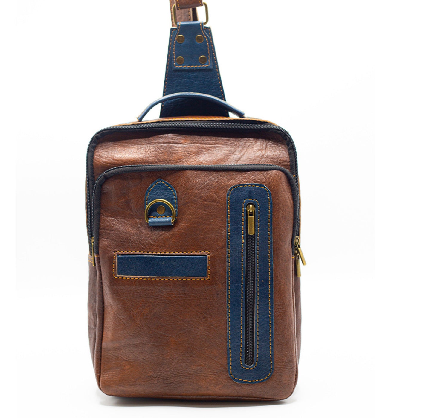 Brown Leather Crossbody Bag