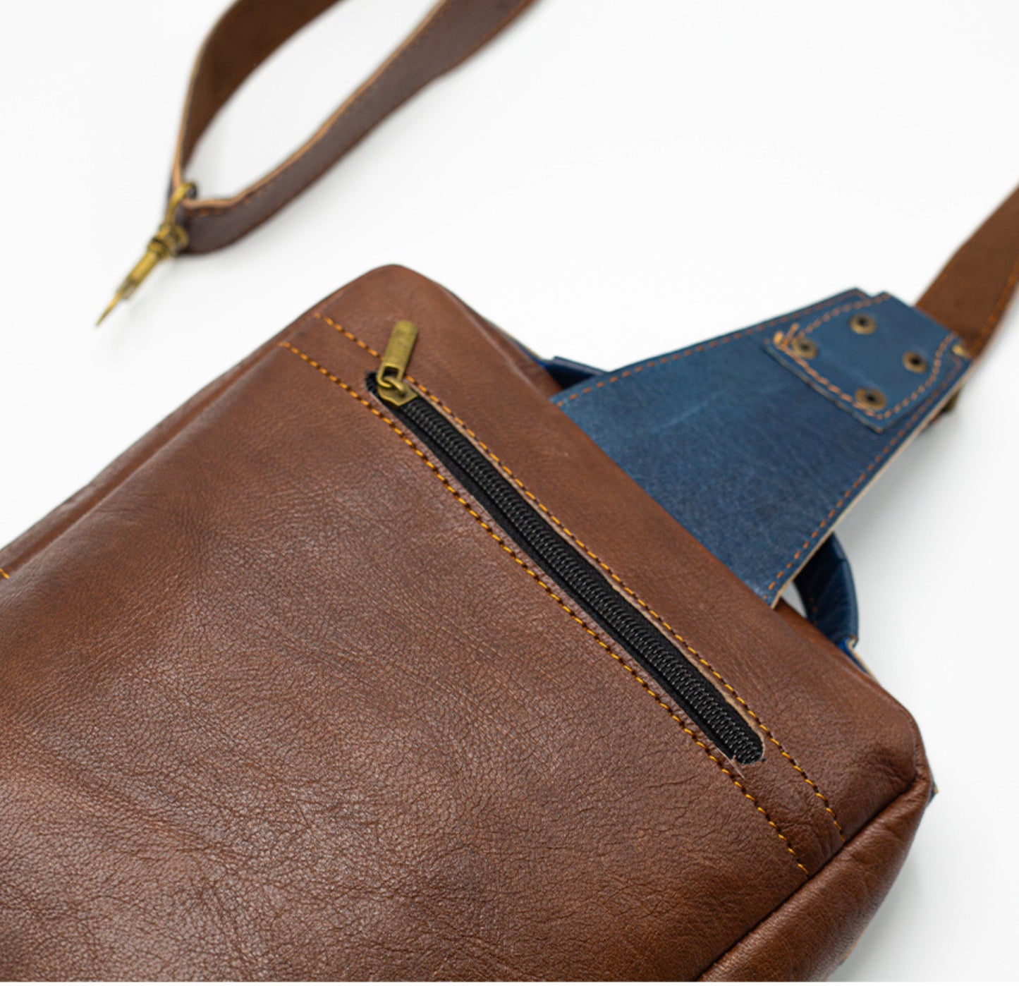 Brown Leather Crossbody Bag