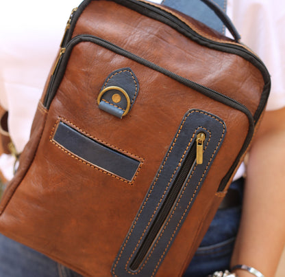 Brown Leather Crossbody Bag