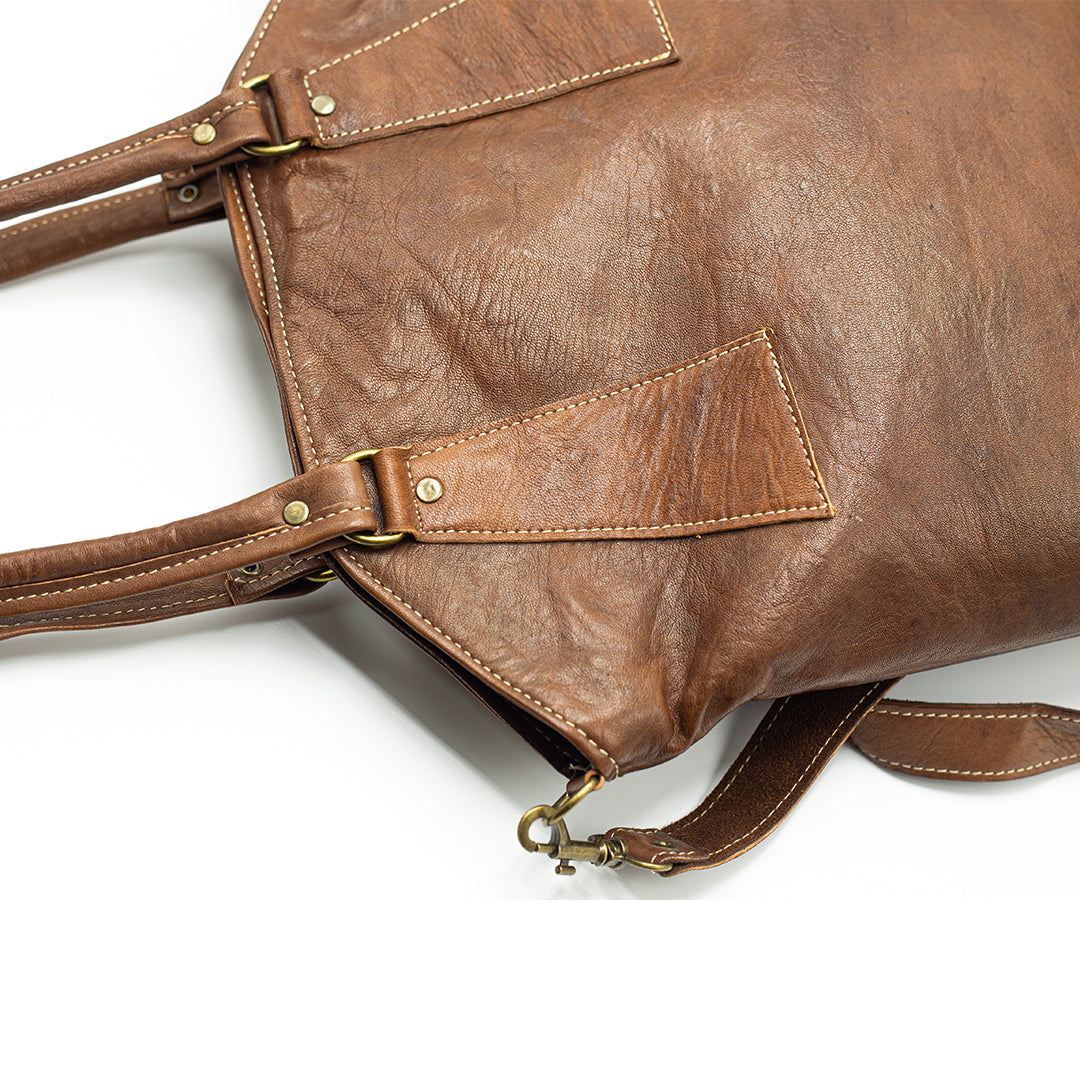 Brown Leather Shoulder Bag