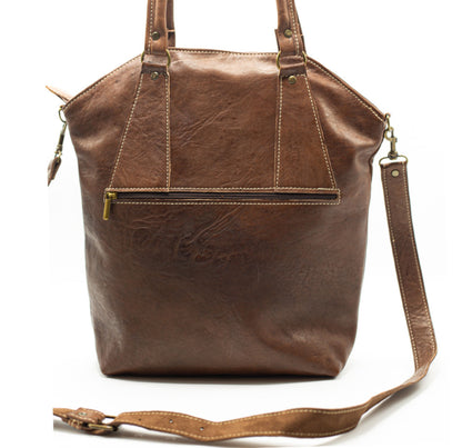 Brown Leather Shoulder Bag
