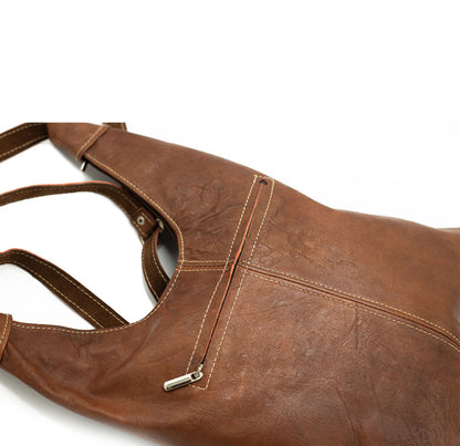 Brown Leather Shoulder Bag