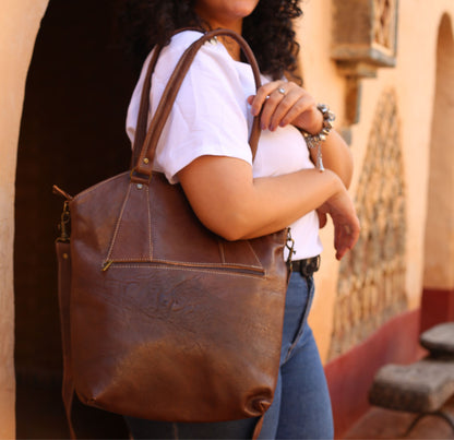 Brown Leather Shoulder Bag